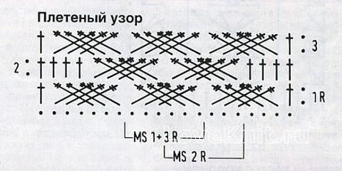 Красивый плетеный узор