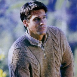 Мужской пуловер спицами