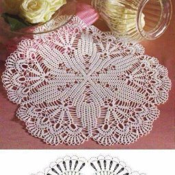 Необычная салфетка, связанная крючком