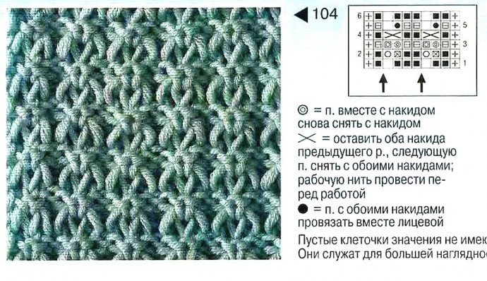 Узоры спицами в копилку