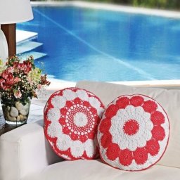 Вязаные чехлы для интерьерных подушек