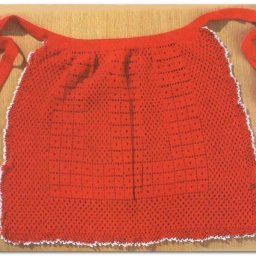 Вязаный фартук