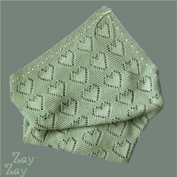 Вяжем сердечный плед