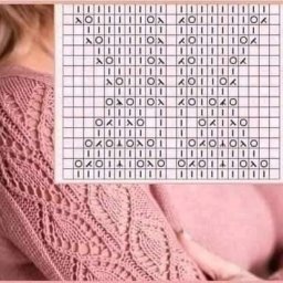 Ажурный узор спицами
