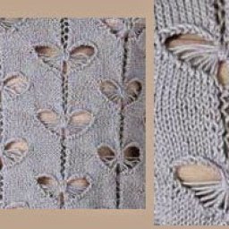 Истинно весенний узор спицами "Крылья бабочки"