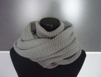 Шарф-капюшон с воротником