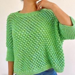 Объёмный узор для вязания спицами "Шиповник"