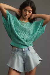 Джемпер с короткими рукавами от Pilcro из магазина Аnthropologie