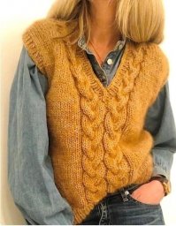 Вяжем симпатичный жилет