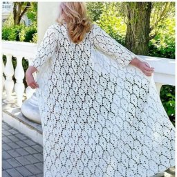 Вяжем летнее ажурное пальто