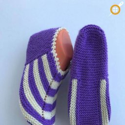 Вяжем полосатые следки