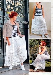 Изящная юбка крючком