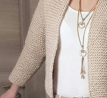 Универсальный жакет спицами