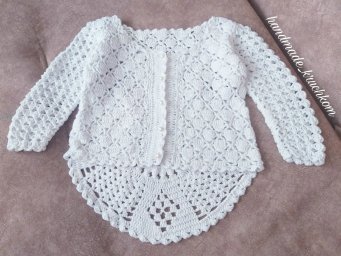 Детский жакетик крючком