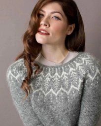 Жаккардовая круглая кокетка