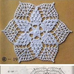 Ажурный мотив крючком