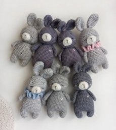 Мишка и Зайка крючком