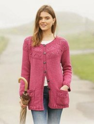 Жакет на круглой кокеткой