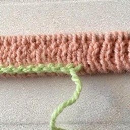 ​Резинка спицами не стягивающая край, МК