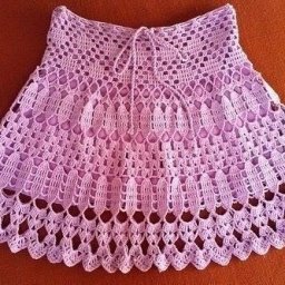 Задорная юбочка крючком, вяжем детям