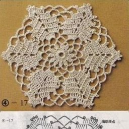 Изящные вязаные салфетки