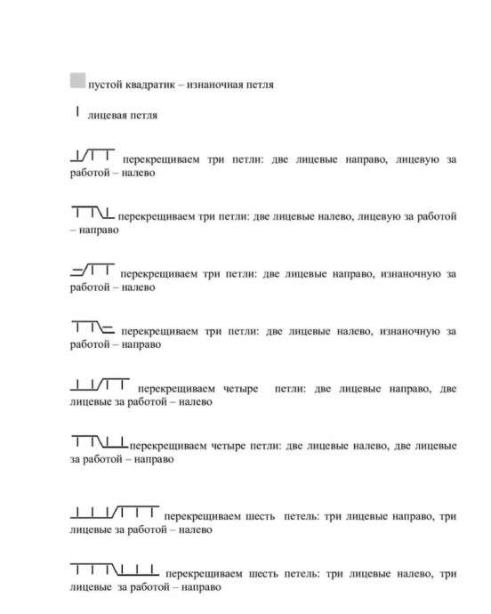 Красивый узор для свитера спицами