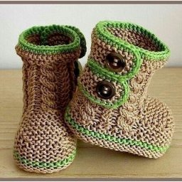 Пинетки-сапожки спицами