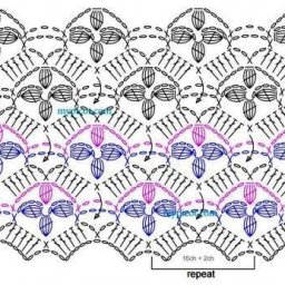 Подборка объемных узоров крючком
