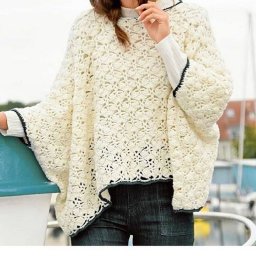 Узор для пончо крючком