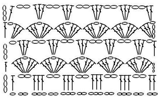 Узор для туники крючком