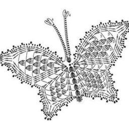 Несколько вариантов, как можно связать ажурных бабочек