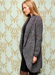 Кардиган с закругленными краями