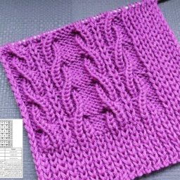 Узор из кос, вяжем спицами