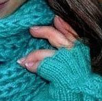 Берет узором "Кукурузка" спицами