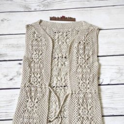 Жилет из квадратов, вяжем крючком