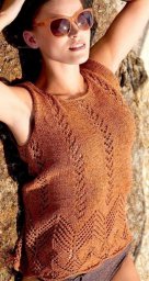 Ажурный топ А-силуэта