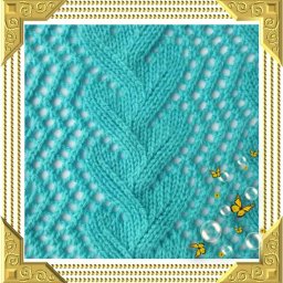 Интересный узор спицами