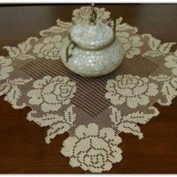 Необычная салфетка с розами