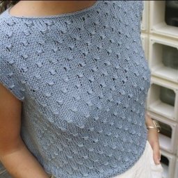 Простой, но красивый топ спицами