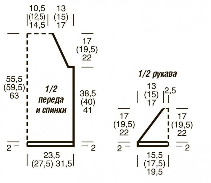 Вяжем стильный пуловер