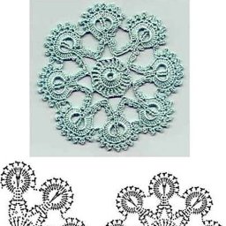 Круглый мотив крючком