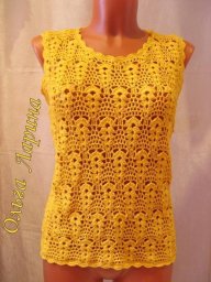 Топ крючком: простой и стильный