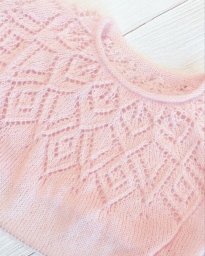 Очень красивая схема кокетки спицами