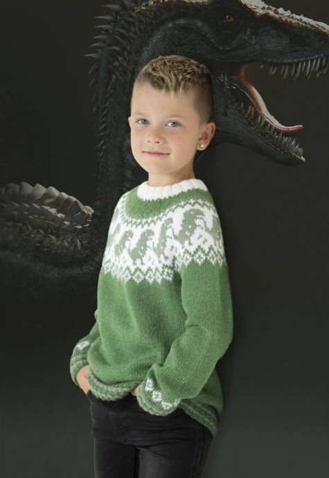 Свитер с динозаврами Свитер с динозаврами