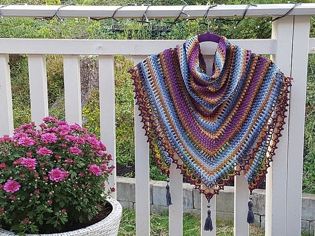 Шaль "Тaйгa" от Mijo Crochet