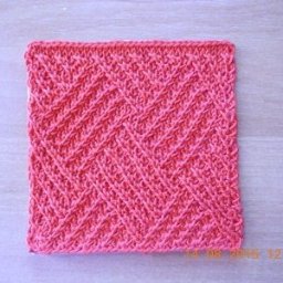 Узор спицами "Плетеный короб"