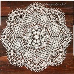 Ажурная салфетка крючком