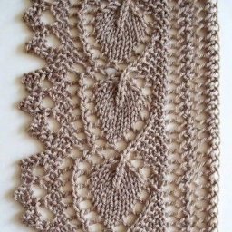 Красивая кайма спицами