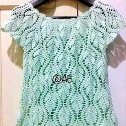 Красивый узор "Листья" для летней кофточки крючком