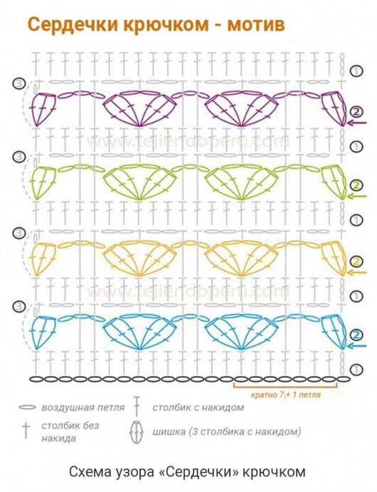 Плед крючком